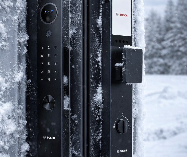 Умный дверной замок bosch id30 black 10 Замок bosch id30 в работе при низкой температуре зимой