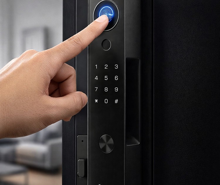 Умный дверной замок bosch fu30 plus black 8 Биометрический датчик отпечатка пальца замка bosch fu30 plus