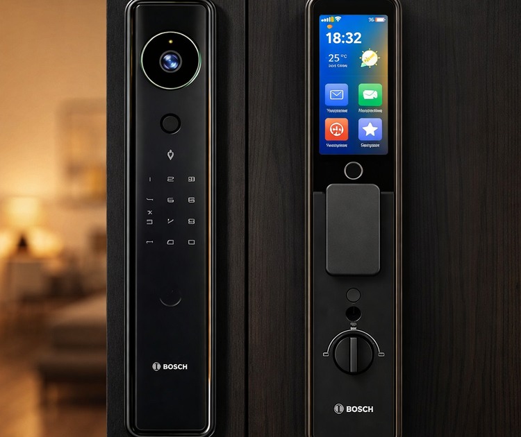 Умный дверной замок bosch fu8 black 8 Ips дисплей 4,45 дюйма на замке bosch fu8