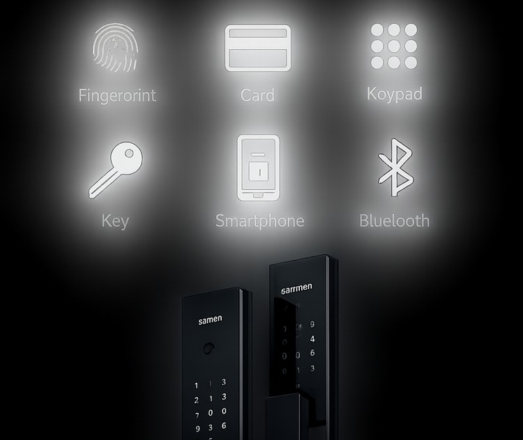 Умный дверной замок bosch fu20pro black 6 Шесть способов открытия замка bosch fu20pro
