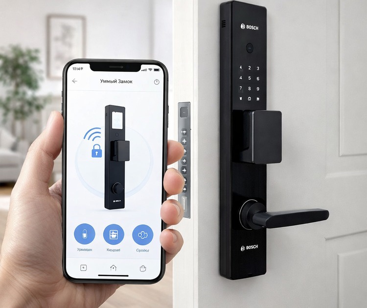 Умный дверной замок bosch fu20pro black 13 Управление замком bosch fu20pro через приложение tuya smart
