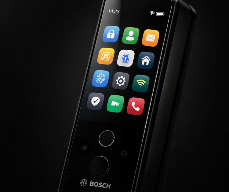Умный дверной замок bosch fu6plus black 9 Дисплей 4,45 дюйма ips умного замка bosch fu6plus