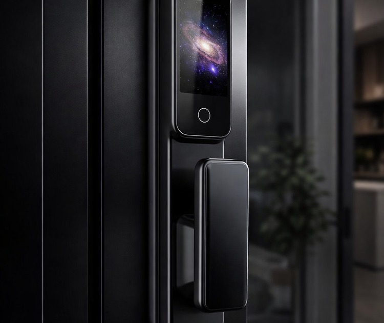Умный дверной замок bosch el400vf black 1 Умный дверной замок bosch el400vf black на входной двери