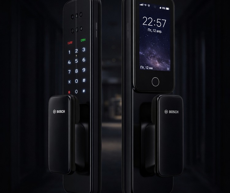 Умный дверной замок bosch el400vf black 12 Дисплей 3,97 дюйма на замке bosch el400vf