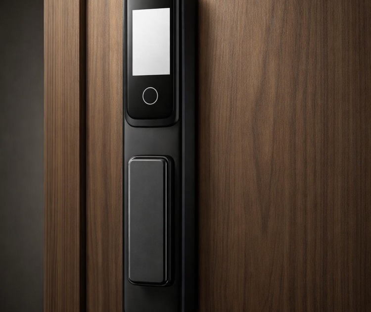 Умный дверной замок bosch el600vf black 1 Умный дверной замок bosch el600vf black на входной двери