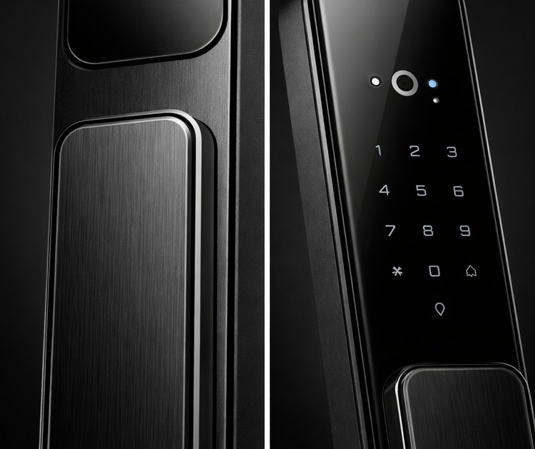 Умный дверной замок bosch el600vf black 9 Корпус из алюминиевого сплава и закалённого стекла bosch el600vf