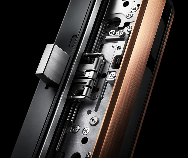 Умный дверной замок lenovo x5s gray / red bronze ru 13 Сигнализация и ночная задвижка замка lenovo x5s