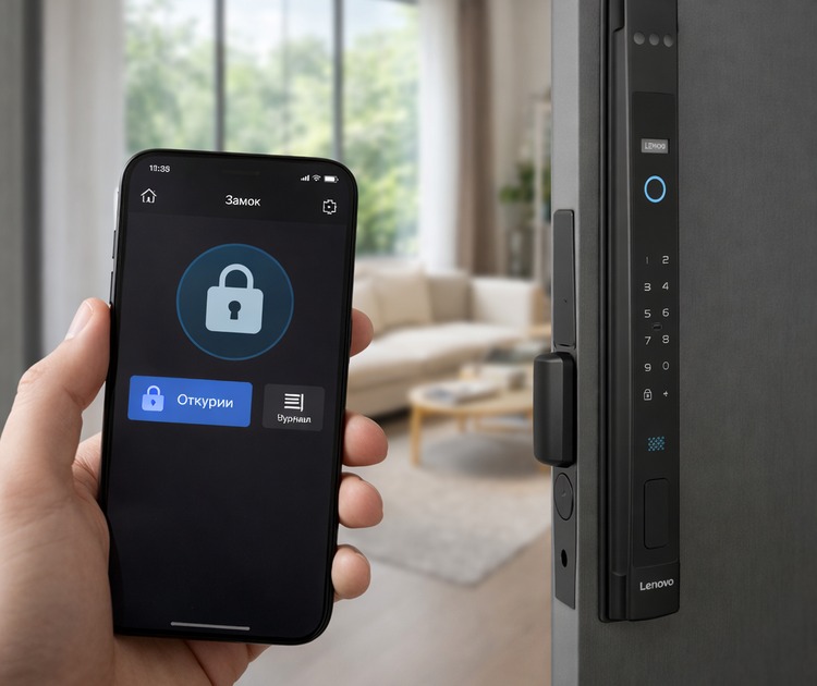 Умный дверной замок lenovo l1f black 8 Управление замком lenovo l1f через приложение smart life tuya