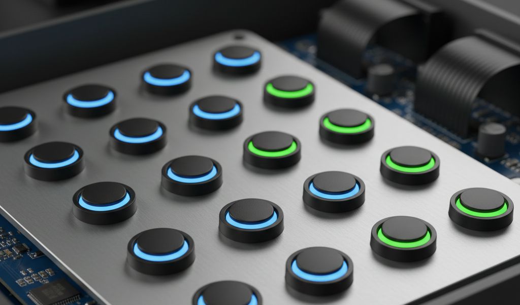 Nice widem4kit — комплект шлагбаума до 4 метров 13 Блок управления со светодиодами