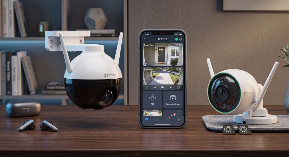 Комплект wi-fi видеонаблюдения на 2 камеры с детекцией человека 4 Комплект wi-fi видеонаблюдения на 2 камеры с детекцией человека в калининграде